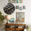 Horloge avec fusil et munitions - horloge murale moderne en verre 12 po