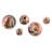 Futuristic Golden Globe Architecture I - City Metal Wall Décor