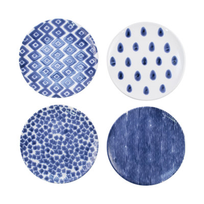 Santorini Handmade Hard Ceramic Salad/Dessert Plate