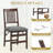 Padded Stackable Folding Dining Chairs with Solid Wood Frame, No Assembly-697394331