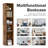Imron Narrow Bookcase, Tall Corner Bookshelf for Bedroom, Living Room, Study-592389936-553525077