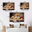 Aliments, pâtisseries et pâtisseries 3 pièces
