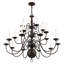 Lustre à niveaux 22 lumières Benedetto-443755528