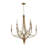 Rosdorf Park Sima Brushed Honey Gold Finish Chandelier