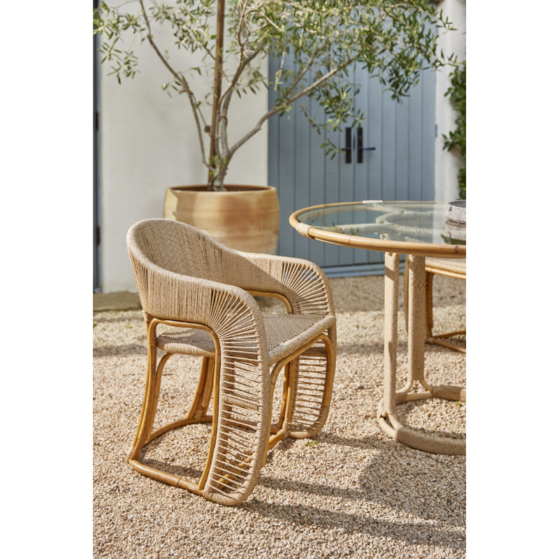Glen Ellen Round Glass Dining Table