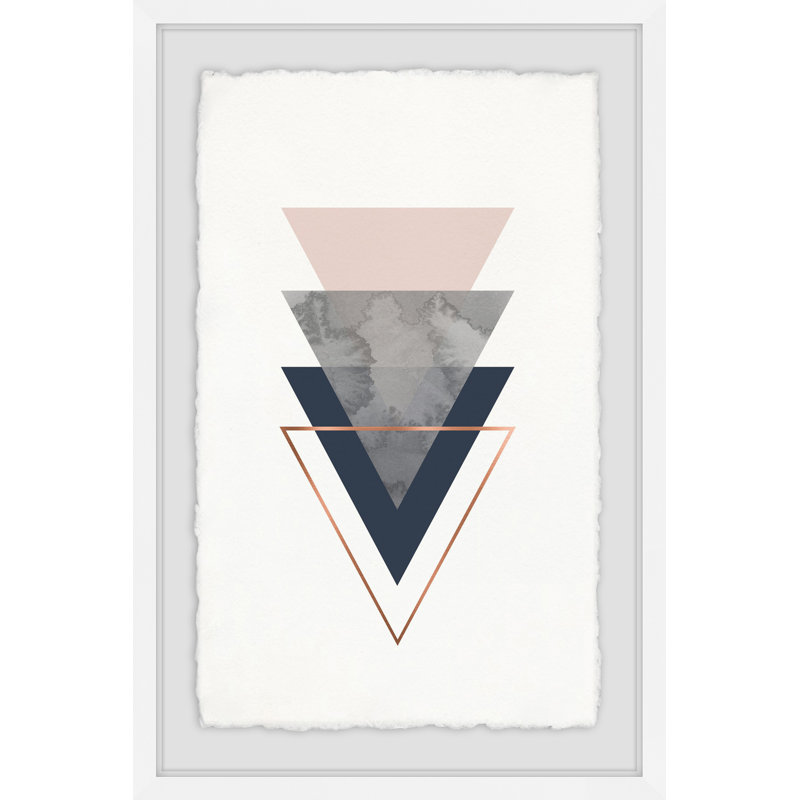 Triangular Prism - Single Picture Frame Print, 46 cm H x 30 cm W x 4 cm D