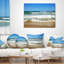 Coussin lombaire de mer sous le ciel, magnifique shore