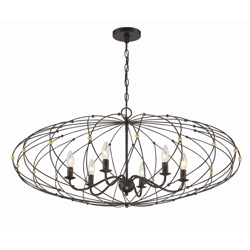 Lustre sphérique unique à 6 lumières Arthur-James