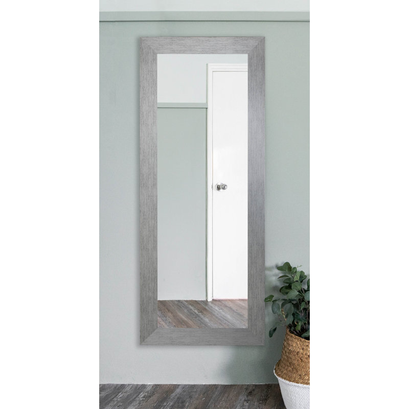 Miroir rectangulaire argenté pleine longueur, H 78 po x l 39 po
