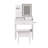 3-Color LED Vanity Mirror With Stool, Dressing Table For Bedroom, 2 Drawers & 5 Storage Cabinets (4 Open + 1 Hidden), Adjustable Lighting-1043308194