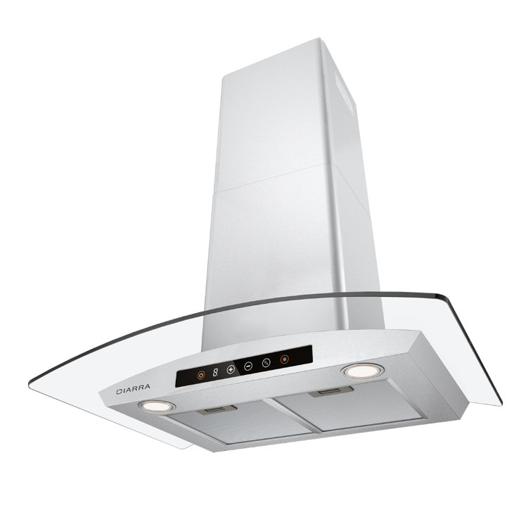 Range Hood 30 inch with Soft Touch Control 450 CFM Wall Mount Vent Hoo