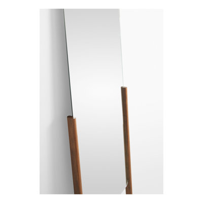 TDH Flat Solid Wood Beveled Mirror