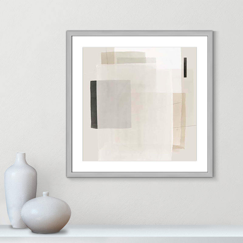 Mystical Momentum I par Hazel J, H 23,5 po x l 23,5 po x P 1,25 po, Encadré de boîte argent