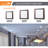 Square Color Selectable Integrated LED Flush Mount Downlight-72112521-88802514