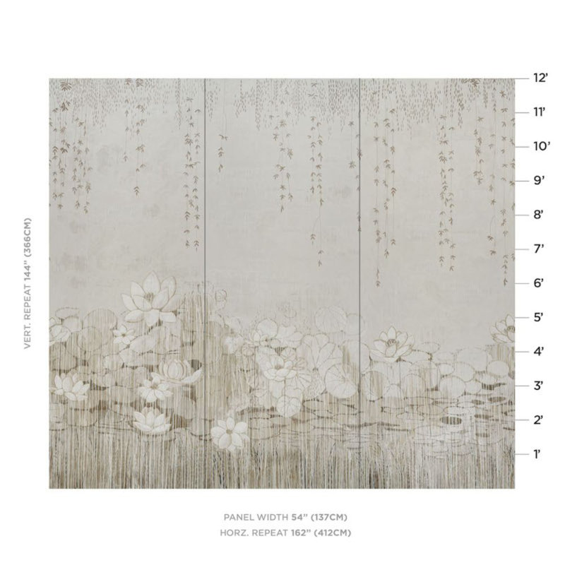 Schumacher x Colette Cosentino Chatoyant Panel Set, Blush