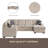Multifunctional Modular L - Shaped Sectional Sofa With Built - In Cup Holders, Hidden Storage Compartments And Convertible Seating Design-75420218