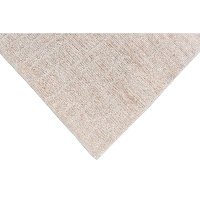 Hand Knotted Area Rug in Copper And Brown, Rectangle 6' x 9'