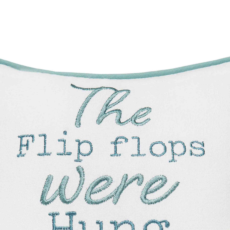 Flip Flops Were Hung Pillow
