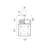 4 Light 17in Chrome Square Chandelier with Frosted Glass Shade for Modern Dining Room, Living Rooms, or Entryway Lighting-122948939