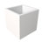 Urta Square Fiberstone Planter Modern Handmade MGO Clay Plant Pot with Drainage Holes for Indoor & Outdoor Use-119480101-119480103