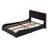 Upholstered Platform Bed With Thickened Headboard, Bluetooth Speakers And RGB LED Light-524316806
