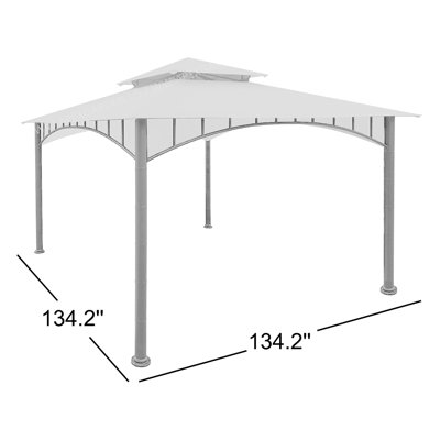 APEX GARDEN Replacement Canopy Top For Model #D-GZ136PST-N Summer Breeze 10' X 10' Gazebo