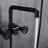 3 Handle Wall Clawfoot Tub Faucet with Diverter-69317360