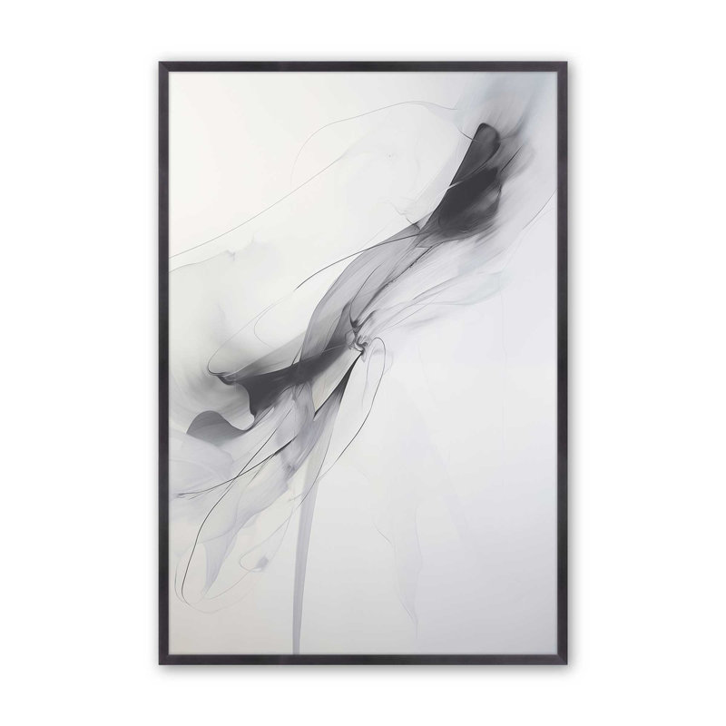 Impression Ethereal Smoke Dance III, Cadre en zinc patiné, H 17,25 po x l 13,25 po