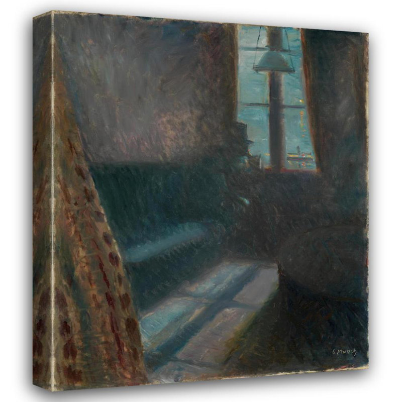 «Night in Saint-Cloud» par Edvard Munch - Art mural sur toile tendue avec châssis, H 24 po x l 17 po