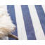Tapis uni / rayé bleu foncé Carlotta-71262707