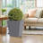18" H Tall Metal Tapered Planter – Large Outdoor & Indoor Garden Plant Pot with Drainage Hole and Rubber Plug, Stylish Burnished for Home and Patio-993356254