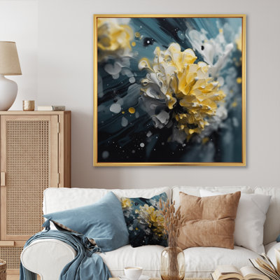 Jaune jaune blanc, paysage de jacinthe V - impressions florales sur toile jacinthe