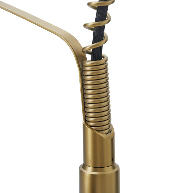 Belfry Kitchen Kitchen Faucet, Gold/Black