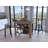 3-Shelf Kitchen Island Dark Brown And Onix