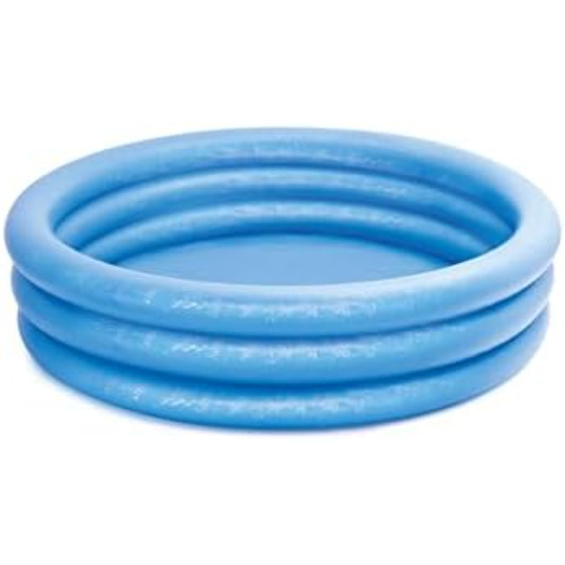 Crystal Blue Inflatable Kiddie Swimming Pool, 66In X 15In, 15" H x 66" L x 66" W