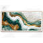 Abstrait géométrique, reproduction d'art sur toile, émeraude et marbre doré-99392680-99392683
