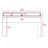 Writing Computer Desk, Two Drawers -Black