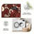 Wine Folk Floral carpet-easy to clean, machine-washable, soft and comfortable; suitable for door mats, kitchens, living rooms, bedrooms, corridors, and laundry areas. Easy to clean, durable carpet for home decoration.-129741959