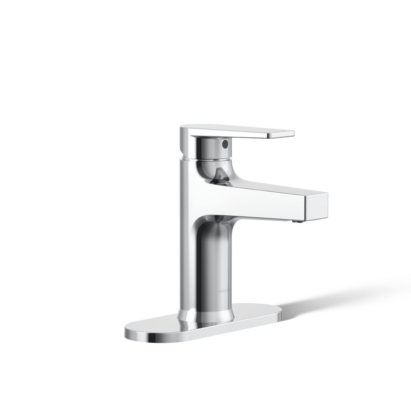 Taut Single-Control Lavatory Faucet with Escutcheon, Polished Chrome