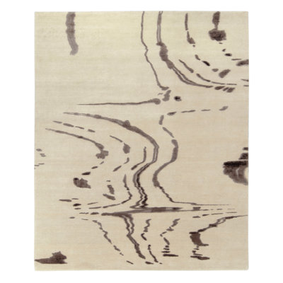 Handmade Silk and Wool Area Rug