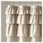 Rideau de douche à volants en polyester 72 po x 72 po beige - Shabby Chic Layered Design-129020512-129020513