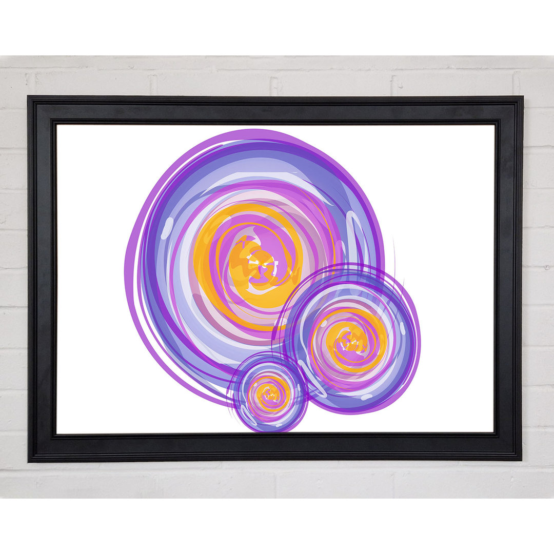 Trio Of Swirls Gerahmter Druck