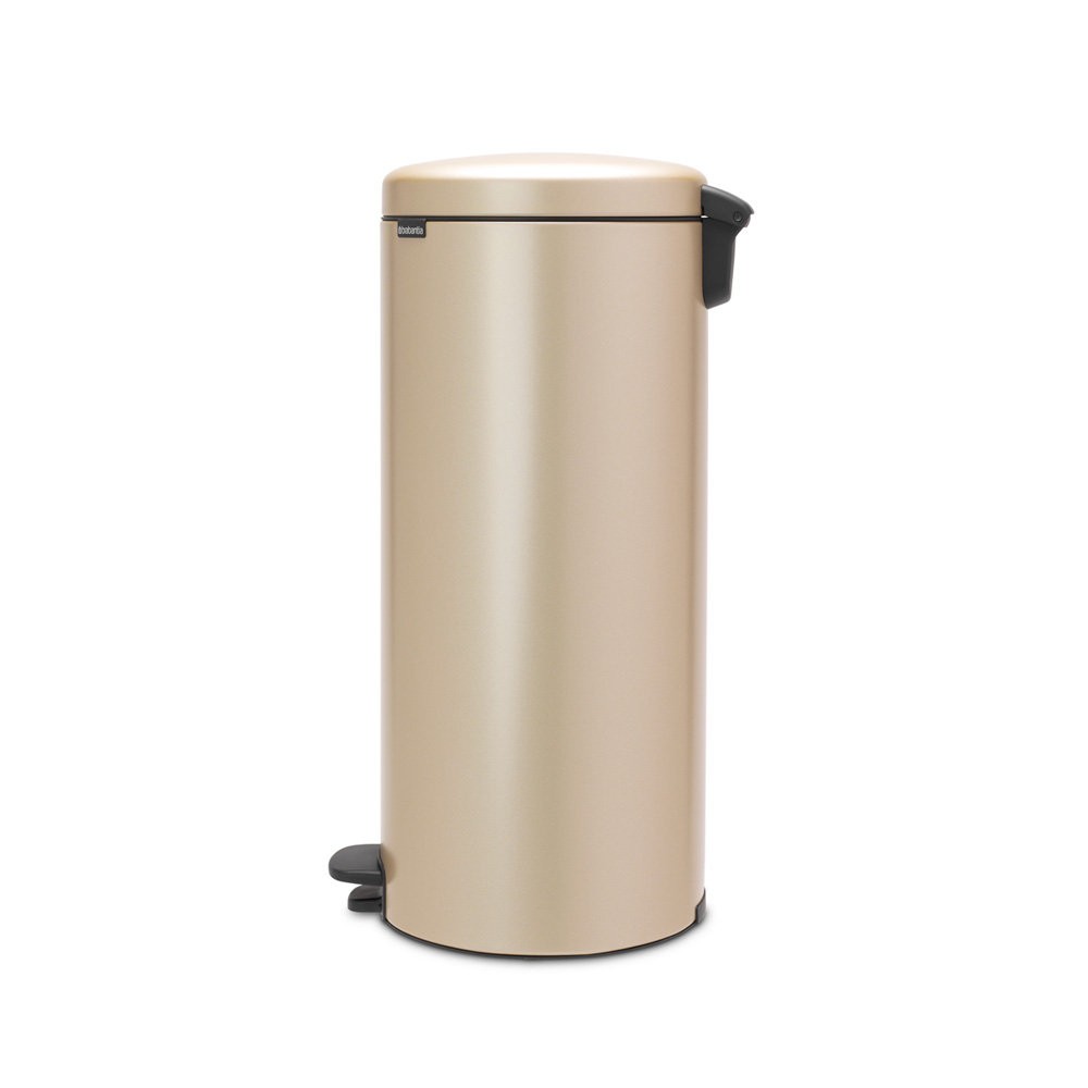 Brabantia Newicon 8gal Step-On Trash Can, Metallic Gold