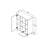 Modern Multi-Purpose Cabinet, Oak Color, 35.4 x 35.4 x 43.3 inches | 100% Coated Particle Board, Durable Wire Cover | Stylish Storage Solution for Home & Office, Industrial Design, Space-Saving Elegance