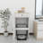 Robot Vacuum Stand Cabinet With Wheels, Sweeping Robot Storage Rack With Doors And Drawers, Side Table For Living Room, Home Office, Kitchen-Antique White