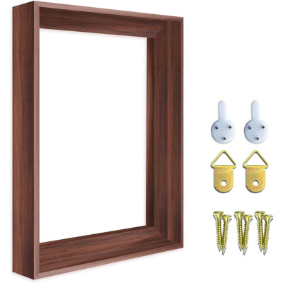 DIY Canvas Floater Frames for Canvas Paintings, 1.25" Deep Picture Frame, Floating Frame for Canvas Prints, Canvas Floater Frame, Float Frames for Finished Canvases White 24x30 in