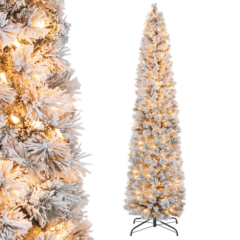 Arbre de Noël pin clair, H 7 pi