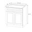 Armoire de base Kindwood Eco Shaker prête à assembler avec portes et tiroir-123468872