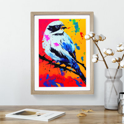 Paint Splash Bird No.5 - Framed Print