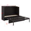 Structure de lit escamotable avec tiroirs de rangement intégrés et ports de chargement USB-1924749992